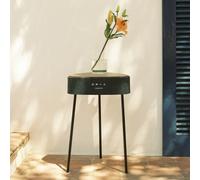 SPEAKER TABLE 180 - Tavolo Speaker Con Suono Unidirezionale A 180°, Bluetooth E Caricatore Wireless Legno Scuro