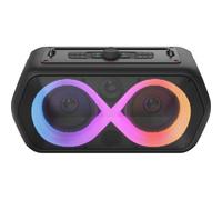 Majestic FIRE 39 - Speaker Wireless audio 5.3, Luci LED multicolor 13 effetti, ingressi USB/Micro SD/AUX/Mic/Chitarra, TWS, IPX4, Batteria ricaricabile, tracolla per il trasporto