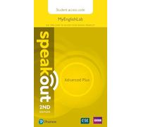 Speakout Advanced Plus 2nd Edition MyEnglishLab Student Access Card