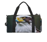 Spear Falcon, borsa da palestra con aquila bianca, per uomini e donne, impermeabile, grande borsone per allenamento da viaggio