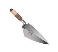 Spear & Jackson 10811V-08 Cazzuola per mattoni Tyzack, modello canadese, con manico in pelle, 28 cm