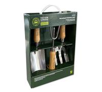 Spear & Jackson 3057KEW Kew Gardens Collection - Set regalo di 3 attrezzi da giardino, cazzuola, forchetta e coltivatore, manici resistenti alle intemperie FSC, teste in acciaio inox lucidato a