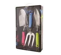Spear & Jackson COLOURS3PSSS Set di Attrezzi manuali in 3 Pezzi in Acciaio Inossidabile
