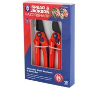 Spear & Jackson CUTTINGSET3 Forbici da Potatura a Incudine e con Azione di Taglio By-Pass, Larghezza di Taglio Regolabile, Gamma Razorsharp