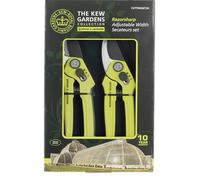 Spear & Jackson CUTTINGSET3K Set di cesoie a incudine e bypass regolabili in larghezza della collezione Kew Gardens