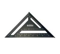 Spear & Jackson SJARS300 Squadra per Travi 300 mm (12 pollici), alluminio, Squadra da carpenteria, strumento di tracciatura per tetti, goniometro e guida per Sega con tabella di conversione