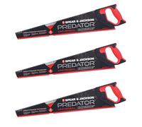 Spear & Jackson TRIPLE-TSB98 Sega universale Predator Triple Pack, 22" x 8 punti (confezione da 3 seghe)