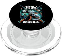 Spearfishing One Breath One Shot No Bubbles Diver PopSockets PopGrip per MagSafe