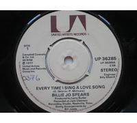 Spears, Billie Jo - Spears, Billie Jo Every Time I Sing A Love Song 7" United Artists UP36285 EX 1977 there is handwritten number on label and 2mm drill hole in label rim