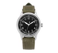 Spec 2 Original Canvas Quarzo Acciaio Verde Nero Tessuto Militare Orologio Uomo