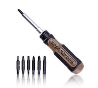 Spec Ops Tools - Cacciavite a cricchetto, 12 in 1, include 6 punte in acciaio S2 bifacciale, magnetico, albero in acciaio Cr-Mo, 3% donato ai veterani Flat Dark Earth/Black