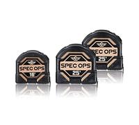 Spec Ops Tools - Set di 3 nastri da 4,8 m e 2 nastri da 7,6 m, lama bifacciale da 3,2 cm, custodia in composito di grado militare, 3% donata ai veterani
