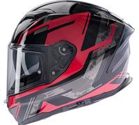 Spec-X SX-82.03 R1, casco integrale S female Rosso/Nero/Grigio