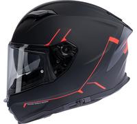 Spec-X SX-82.03 R2, casco integrale M female Opaco Nero/Rosso