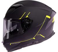 Spec-X SX-82.03 R2, casco integrale S female Opaco Nero/Giallo Fluo