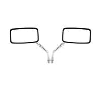 Specchi 1 Paio Di Specchietti Retrovisori Universali Rettangolari Per Motocicletta 10 Mm Retrovisore Moto Scooter Retrovisori(Black)