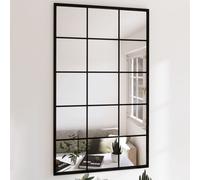 vidaXL Specchi a Parete 3 pz Neri 100x60 cm in Metallo