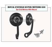 Specchi Bar End Royal Enfield "SUPER METEOR 650" Con Adattatori E Supporti
