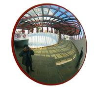 Specchi convessi di sicurezza, Specchio convesso di sicurezza for esterni for angolo cieco del traffico vialetto arancione 30 cm