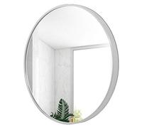 Specchi da Bagno da 50 cm Specchio rettangolo Montato a Parete, Moderno Specchio a Parete in Oro Opaco HD Specchio di vanità in Vetro, eleva Lo Stile del Tuo Silver,60cm
