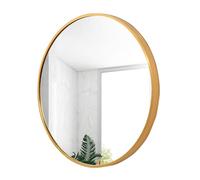 Specchi da Bagno da 50 cm Specchio rettangolo Montato a Parete, Moderno Specchio a Parete in Oro Opaco HD Specchio di vanità in Vetro, eleva Lo Stile del Tuo Metallic,60cm