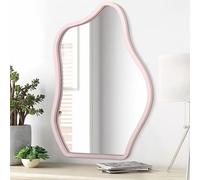 Specchi da parete asimmetrici con cornice in legno specchio da appendere a nuvola unico irregolare moderno per soggiorno camera da letto vanità ingresso corridoio decorativo artistico specchio da