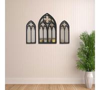 Specchi da parete gotici 3 pezzi Specchi da parete barocchi Decoro rustico