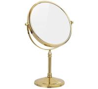 Specchi da trucco dorati da 15,2 cm, a doppia faccia, con ingrandimento 7x, specchi rotanti da barba per uso domestico, 20 cm, opzione colore 3X