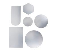 Specchi Decorativi da Parete 6 Pezzi, Adesivi a Forma Speciale in Acrilico, Varie Dimensioni e Forme - Facili da Attaccare, Effetto Ammpliamento Spazi, Ideali per Casa e Ufficio