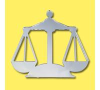 Specchi Di Sicurezza A Forma Di Bilancia Della Giustizia In Acrilico