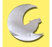 Specchi Di Sicurezza A Forma Di Luna E Lupo In Acrilico