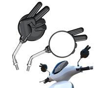 Specchi motociclistici per manubrio - Specchio laterale di 2 pezzi posteriore - Sinistra e destra ad alta definizione ad alta definizione Design di gesti Accessori per il design da