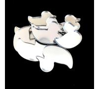 Specchi Per Artigianato A Forma Di Oca SuperCoolCreations, Con Intagli/Anelli