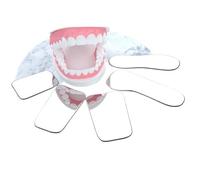 Specchi per fotografia dentale, in vetro biadesivo, ad alta riflettività, per fotografia intraorale e ortodonzia, 5 pezzi