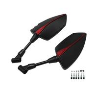 Specchi Per GSX-S 750 Per GSXS 125/150/750/1000/1000F Specchietto Retrovisore Per Motocicletta 8/10mm Specchietto Retrovisore Laterale Riflettente Retrovisori(Red)