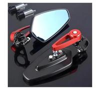 Specchi Per GSXS 750 Per GSX-S 750 Per GSX S750 Per GSXS 1000 GT Specchietti Retrovisori Universali Per Moto 2 Pezzi Estremità L Manubrio Retrovisori(Red)