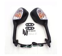 Specchi retrovisori Laterali Moto con indicatori di direzione a LED compatibili con Suzuki GSXR 600 750 2006-2010 GSXR 1000 2005-2008 K6 K7 K8(Clear)