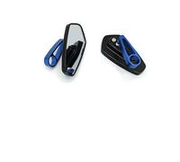 Specchi Retrovisori Moto CNC 7/8 "22mm Specchietto Retrovisore Universale Vetro Trasparente Scooter Bar End Specchio Manubrio Accessori Specchietti(A-blue)
