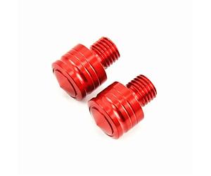Specchi Retrovisori per Moto Tappi a Vite M8, PSLER 2Pcs Viti per Supporto Specchio da 8mm per la Maggior Parte dei Motocicli Alluminio CNC Accessori di Ricambio(1 x Senso Orario + 1 x Antiorario)
