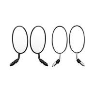 Specchi Retrovisori Universali Ovali Per Moto Supporto Manubrio 8mm/10mm 2 Pezzi