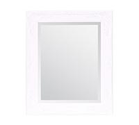 Specchi Select - Specchio da parete Rhone - Vintage francese - Stile barocco rococò - Decorazione elegante e chic per la casa - Legno massello - Finitura a mano - Bianco opaco - 50 cm x 60 cm