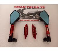SPECCHI SPECCHIETTI A MANUBRIO + TAPPI CARENA ROSSO TMAX 560 2020 2021