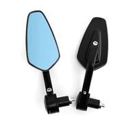 Specchi Specchietto Retrovisore Laterale Per Manubrio Moto 7/8" 22 Mm Lenti Blu Fumo Personalizzate Retrovisori