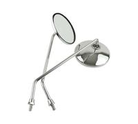 Specchi Un Paio Di Specchietti Retrovisori Cromati Per Moto E Scooter Universali Con Filettatura Da 8 Mm Rotondi Ovali Convessi Retrovisori