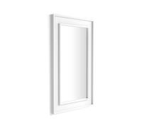 Specchiera Angelica da parete, 112x67 cm, Bianco Frassino