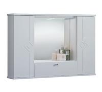 Specchiera bagno contenitore a 2 ante con e luce LED MERCURIO 80 L82x H62x P13,5