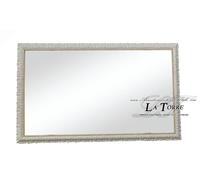 Specchiera classica specchio barocco su misura legno avorio e oro Madrid AO