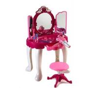 Specchiera Giocattolo per Bambine specchi Acconciature con Accessori luci e Suoni Altezza 70 cm. con Sgabello