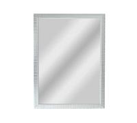Specchiera in legno di ajus Maxi Praga 50x70 cm argento Argento
