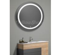 SPECCHIERA LED Ø 78 SPECCHIO TONDO RETROILLUMINATO BAGNO LUCE TOUCH DESIGN STAR